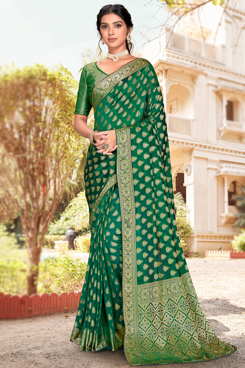 Green Stylish Saree