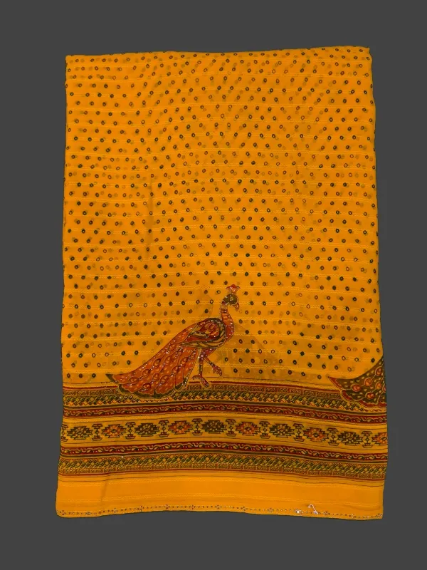 peacock saree