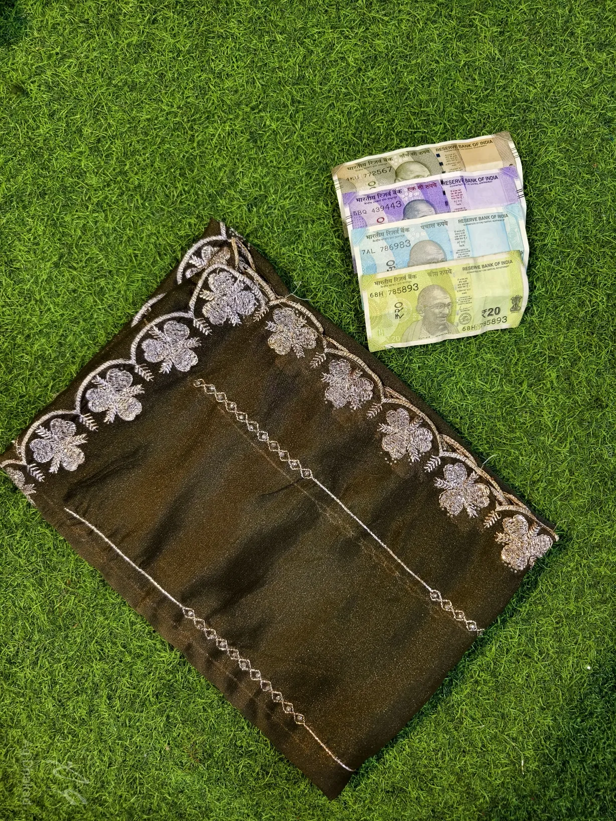 White flower saree-05