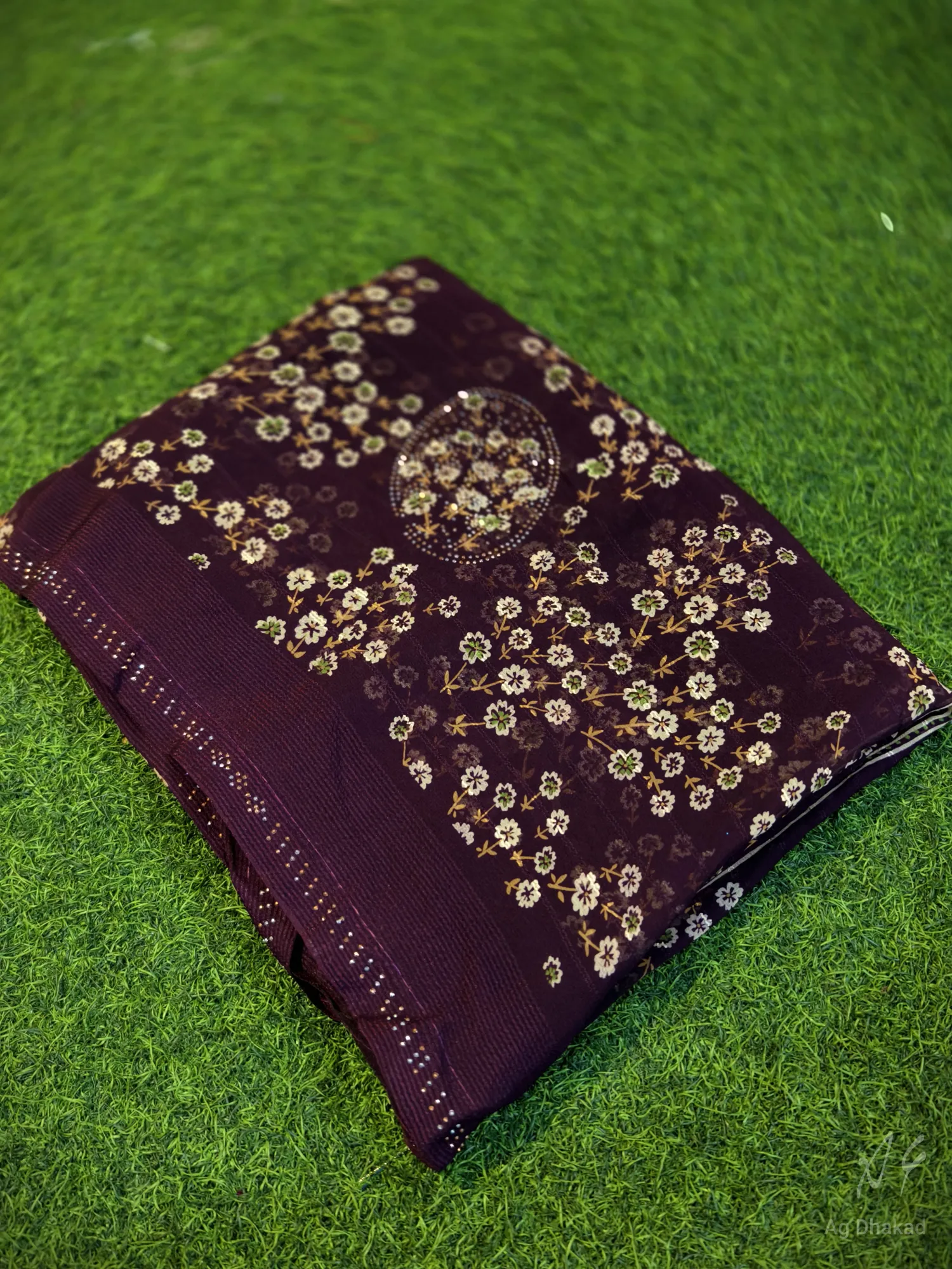Flower print soft fabric
